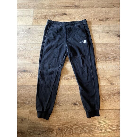 The North Face Mens Black Jogger Sweatpants Size Large w/ Drawstring - Picture 1 of 3